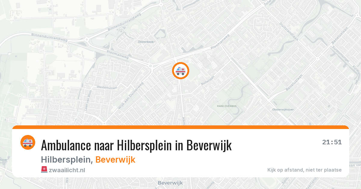 Ambulance naar Hilbersplein in Beverwijk — 23 mei 2026