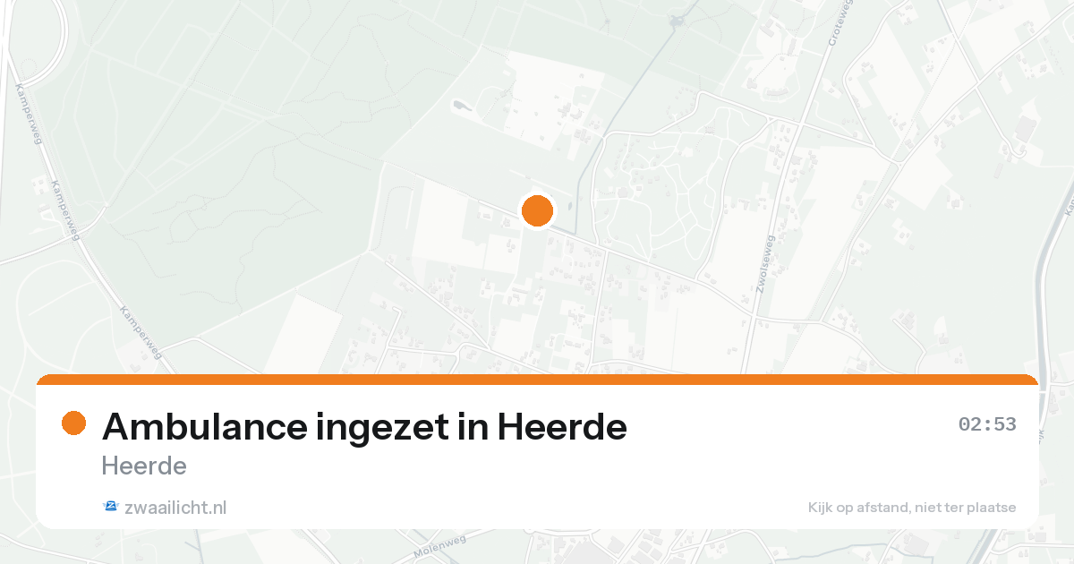 Ambulance ingezet in Heerde — 8 feb 2026