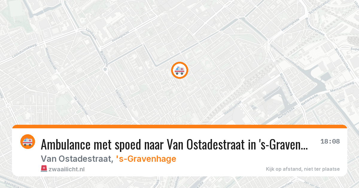 Ambulance met spoed naar Van Ostadestraat in 's-Gravenhage — 2 feb 2026
