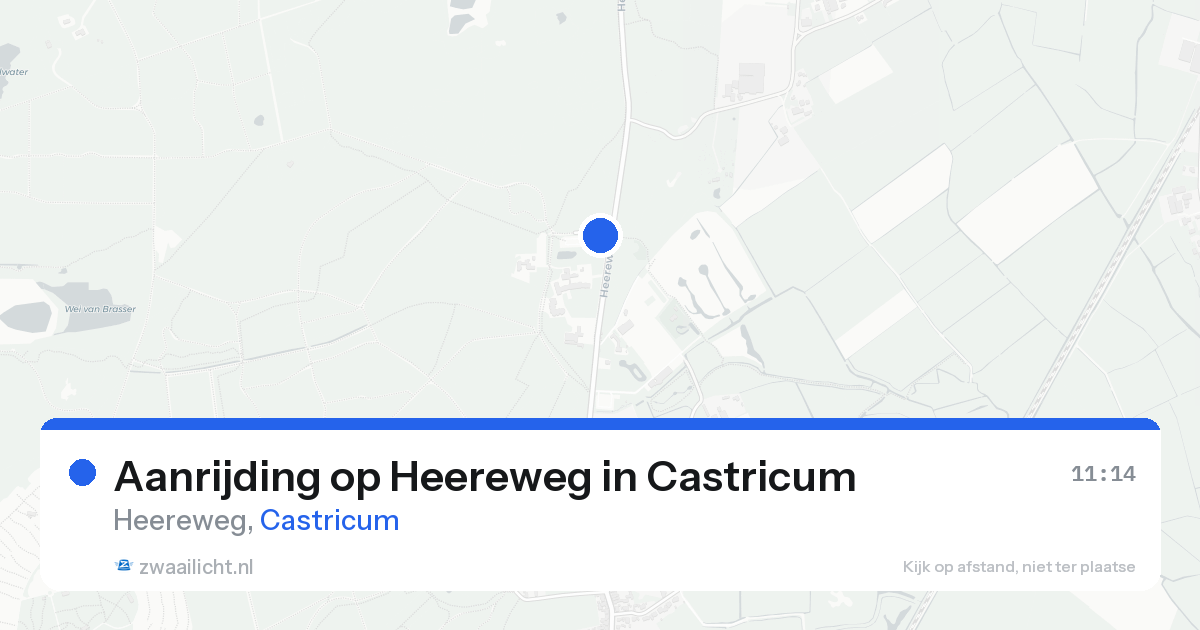 Aanrijding op Heereweg in Castricum — 18 aug 2026