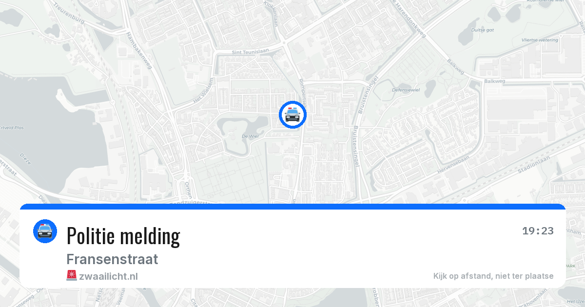 Politie melding — 28 mrt 2026