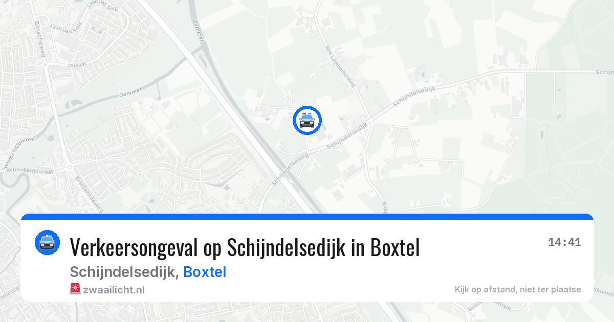 Verkeersongeval op Schijndelsedijk in Boxtel — 11 apr 2026