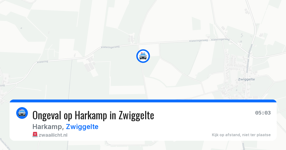 Ongeval op Harkamp in Zwiggelte — 18 jun 2026