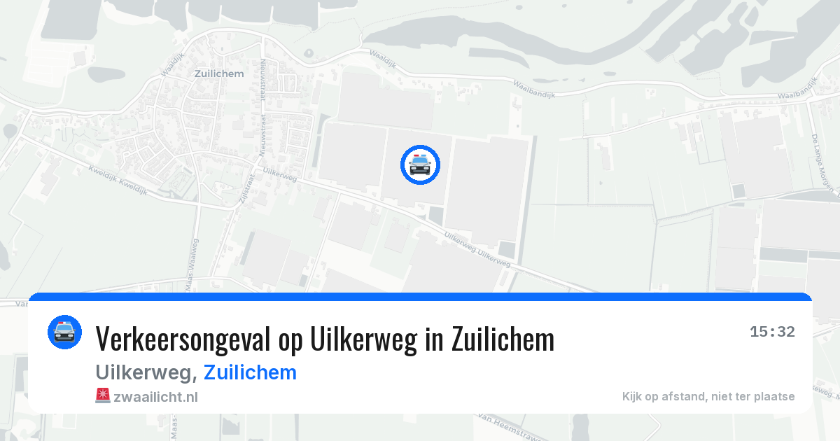 Verkeersongeval op Uilkerweg in Zuilichem — 31 mrt 2026
