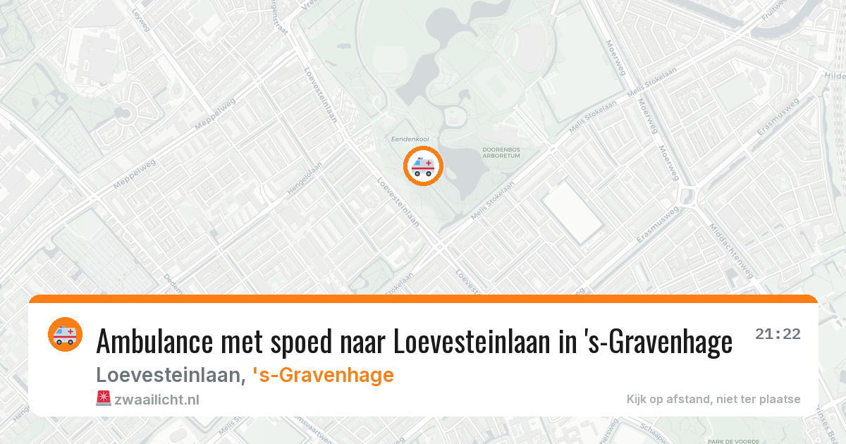 Ambulance met spoed naar Loevesteinlaan in 's-Gravenhage — 11 aug 2026
