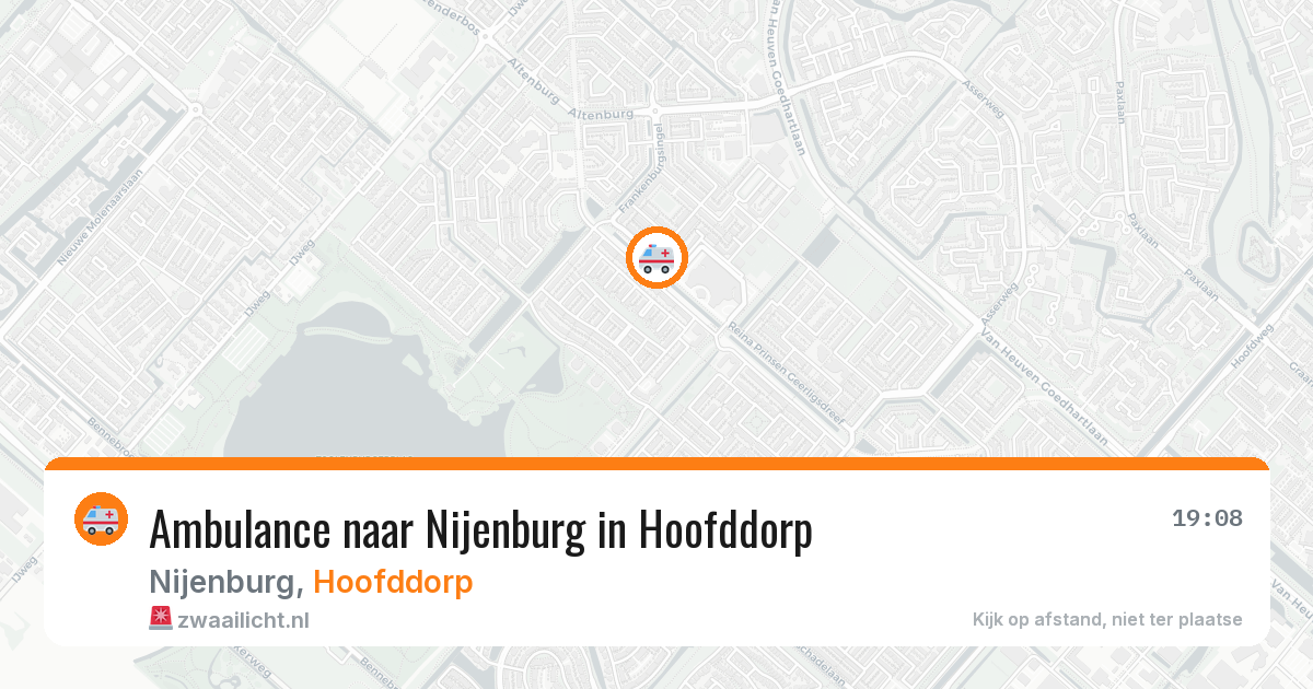 Ambulance naar Nijenburg in Hoofddorp — 29 jul 2026