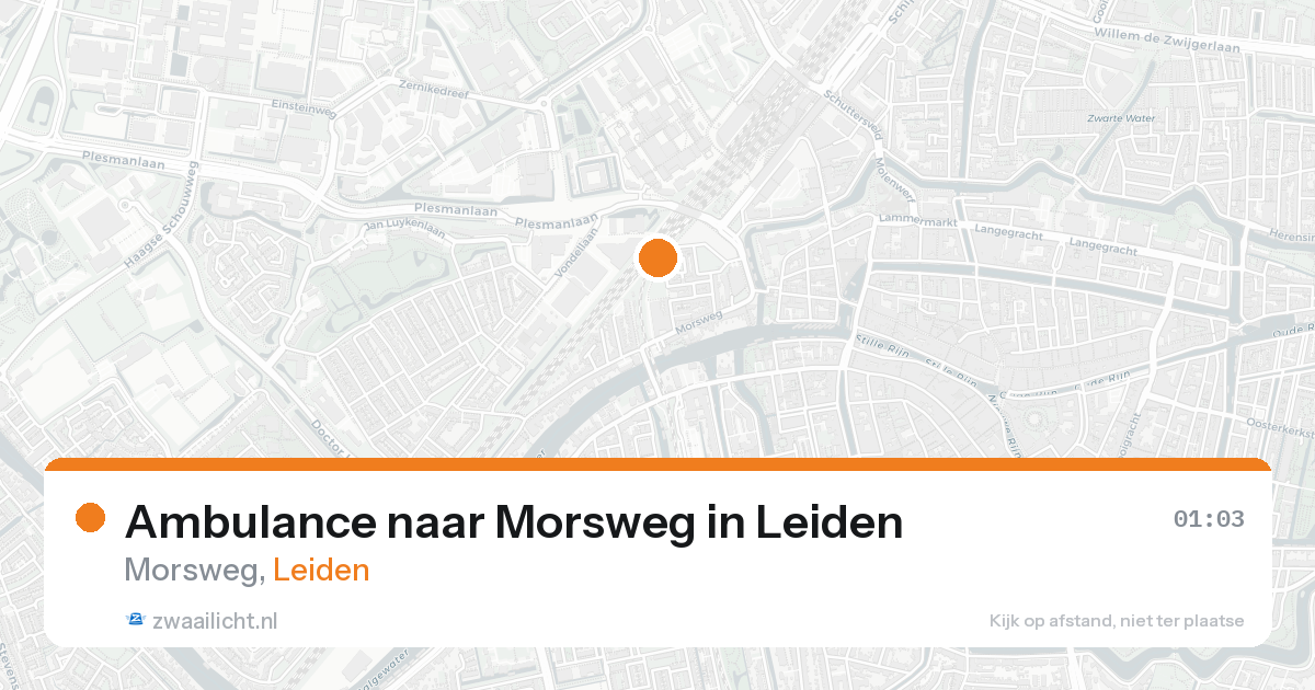 Ambulance naar Morsweg in Leiden — 31 jan 2026