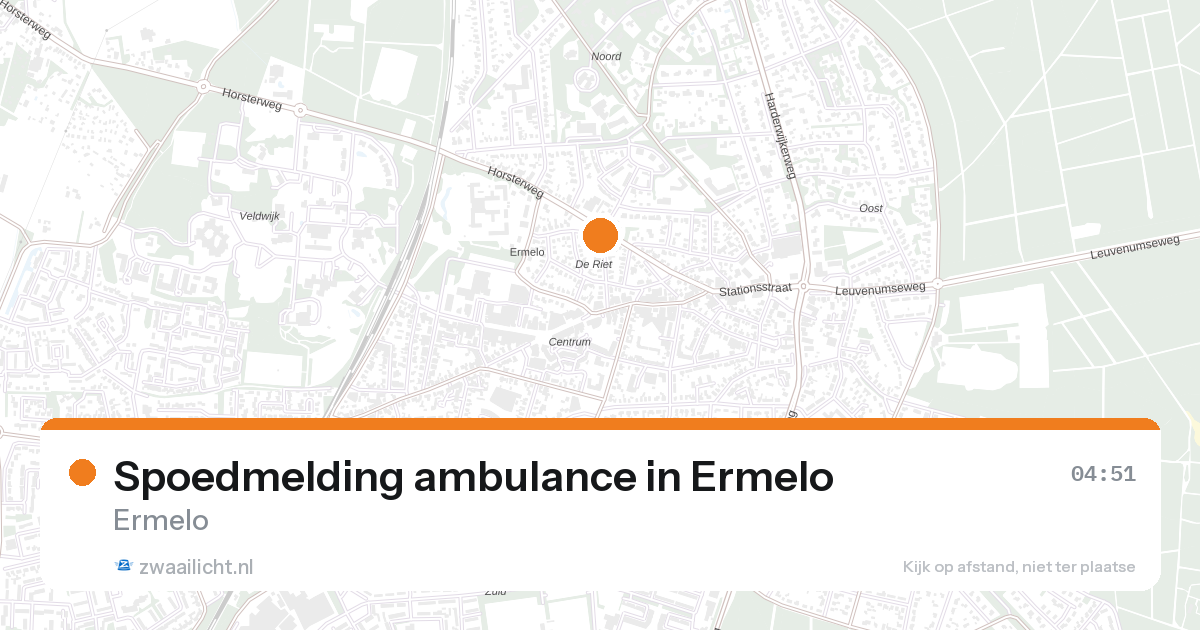 Spoedmelding ambulance in Ermelo — 7 feb 2026