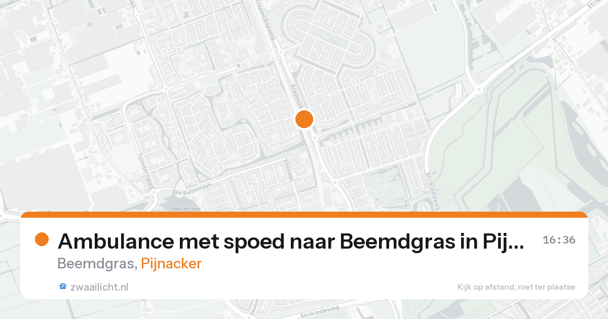Ambulance met spoed naar Beemdgras in Pijnacker — 9 mei 2026