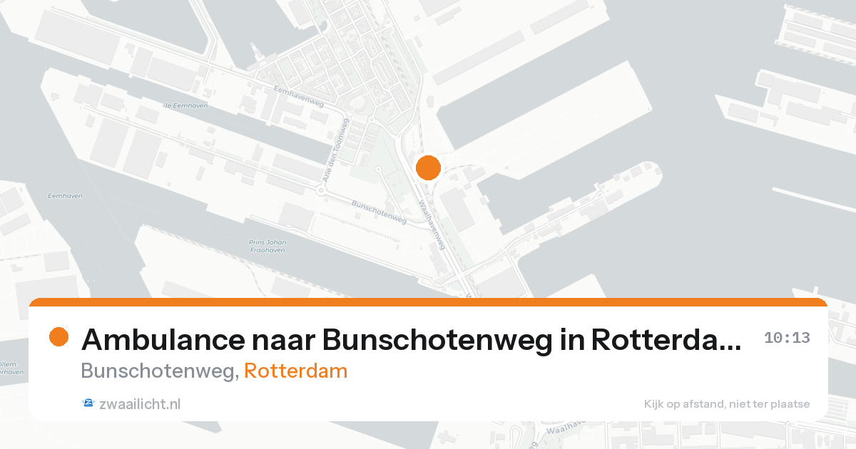 Ambulance naar Bunschotenweg in Rotterdam — 8 jul 2026