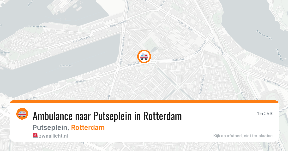 Ambulance naar Putseplein in Rotterdam — 30 mrt 2026