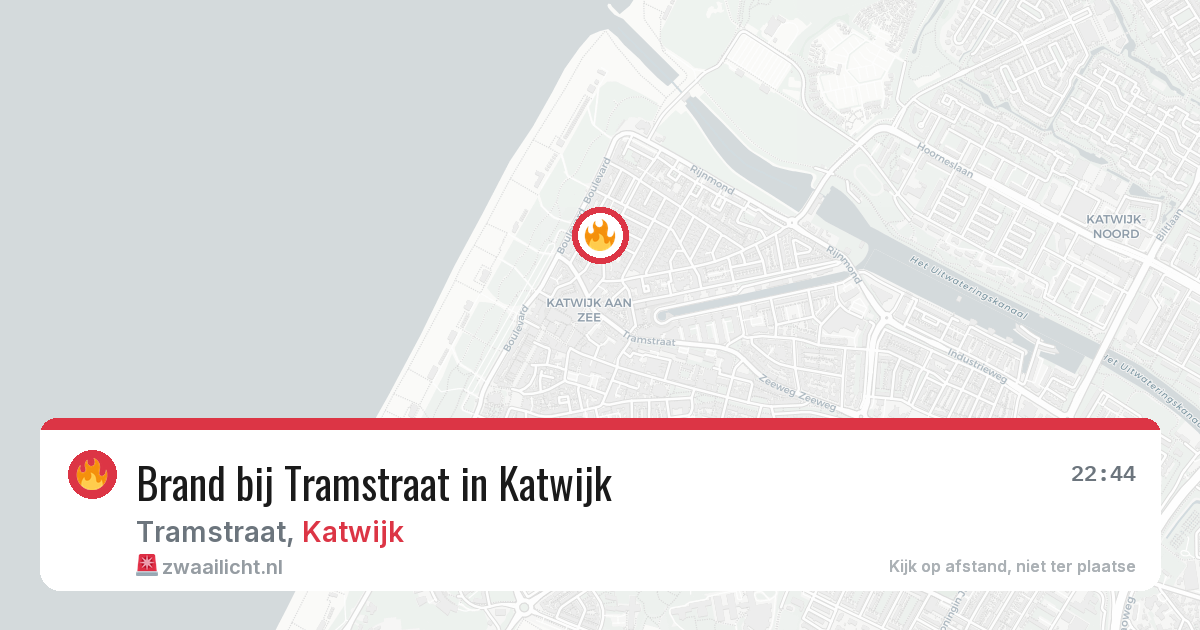 Brand bij Tramstraat in Katwijk — 3 jul 2026