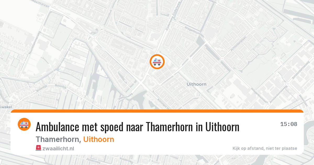 Ambulance met spoed naar Thamerhorn in Uithoorn — 31 jul 2026