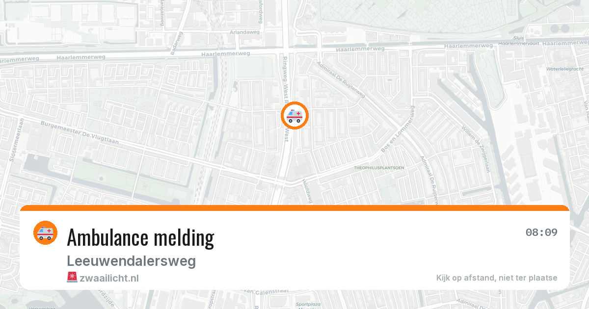 Ambulance melding — 7 mei 2026