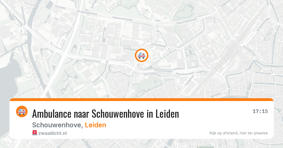 Ambulance naar Schouwenhove in Leiden — 7 apr 2026