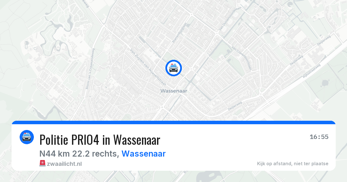 Politie PRIO4 in Wassenaar — 10 apr 2026 | 🚨 Zwaailicht.nl