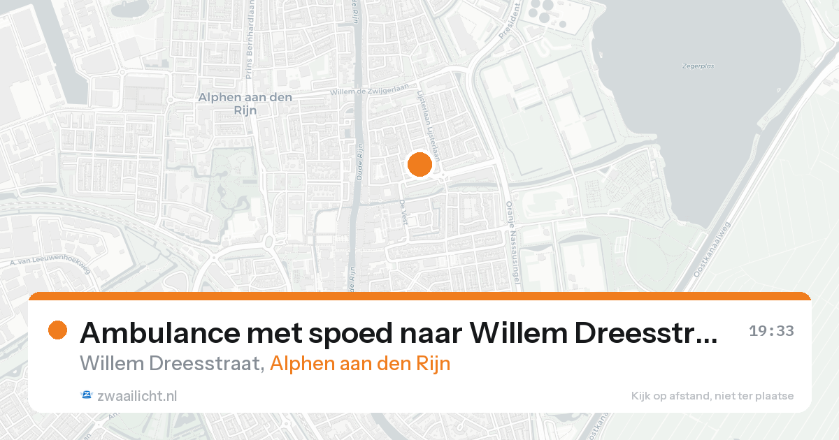 Ambulance met spoed naar Willem Dreesstraat in Alphen aan den Rijn — 11 jun 2026