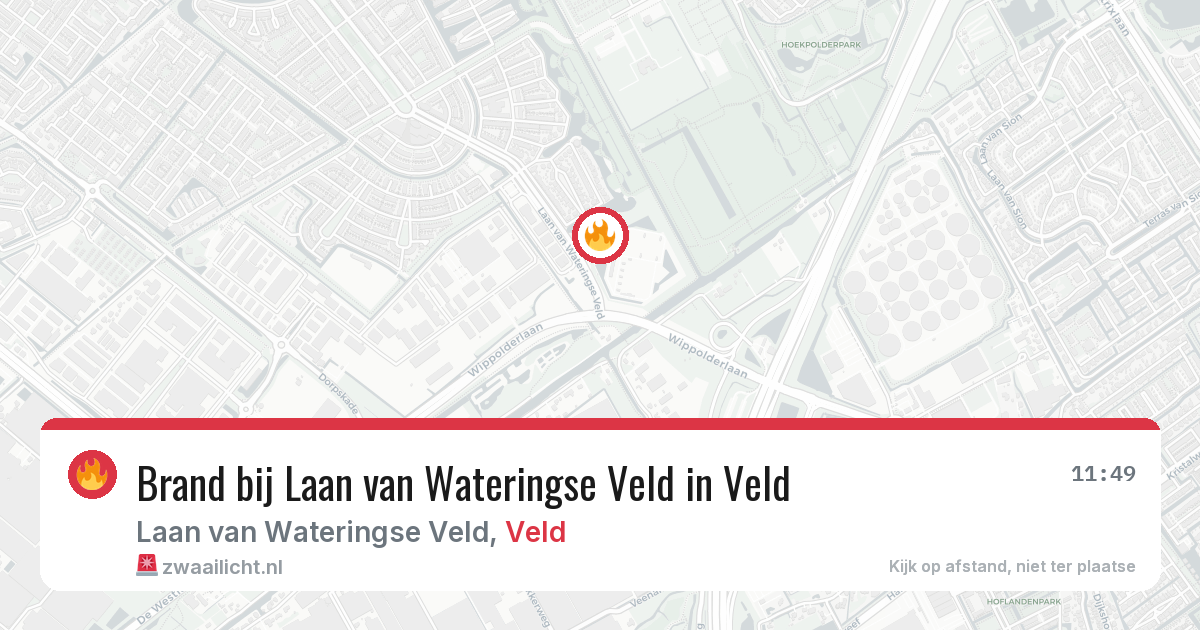 Brand bij Laan van Wateringse Veld in Veld — 22 mei 2026