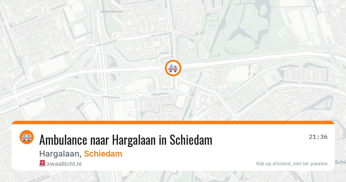Ambulance naar Hargalaan in Schiedam — 10 apr 2026