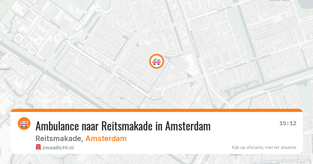 Ambulance naar Reitsmakade in Amsterdam — 28 mei 2026