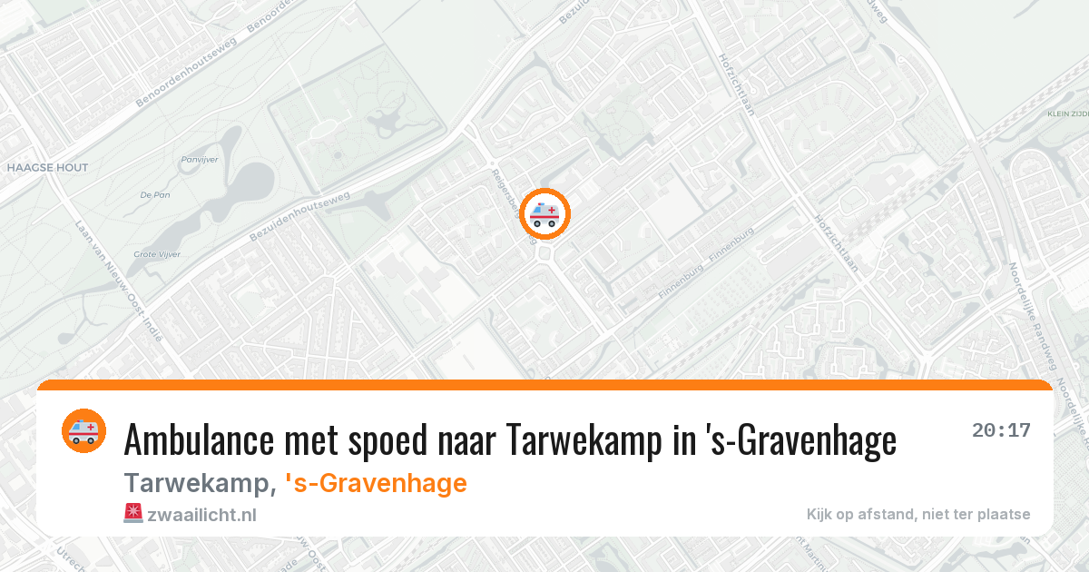Ambulance met spoed naar Tarwekamp in 's-Gravenhage — 3 jul 2026