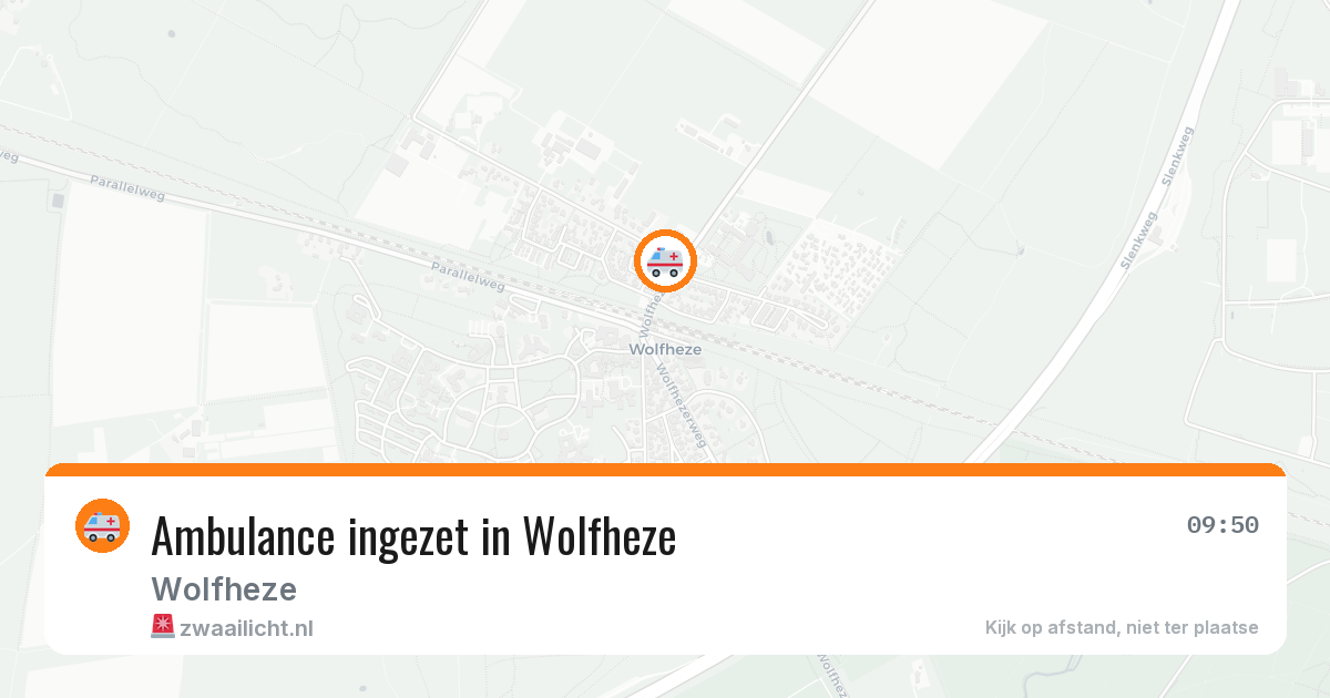 Ambulance ingezet in Wolfheze — 23 mrt 2026