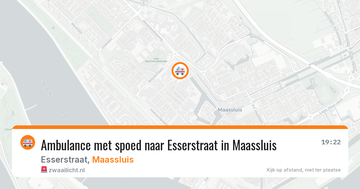 Ambulance met spoed naar Esserstraat in Maassluis — 11 jul 2026