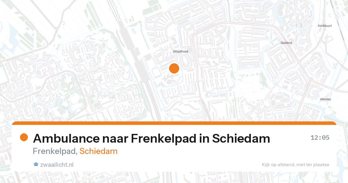 Ambulance naar Frenkelpad in Schiedam — 27 aug 2026