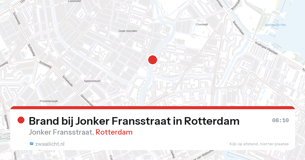 Brand bij Jonker Fransstraat in Rotterdam — 28 aug 2026