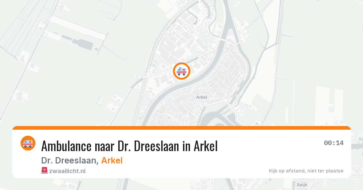 Ambulance naar Dr. Dreeslaan in Arkel — 28 jan 2026
