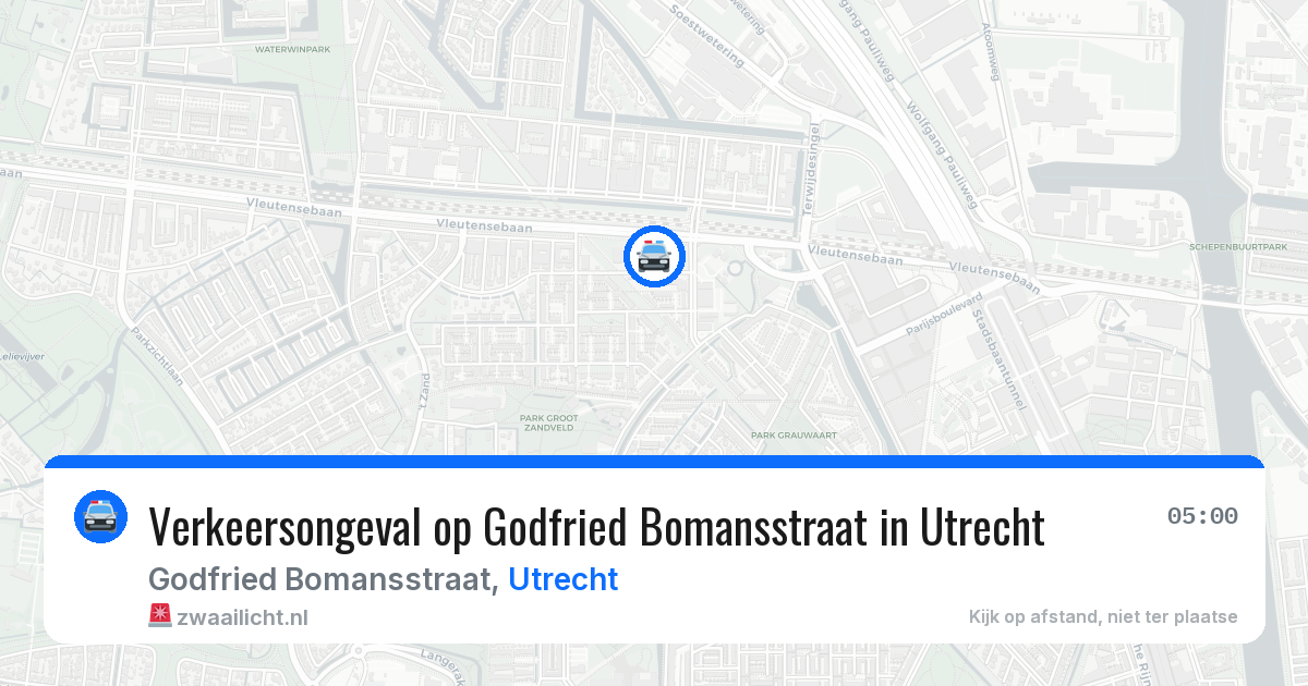Verkeersongeval op Godfried Bomansstraat in Utrecht — 15 apr 2026