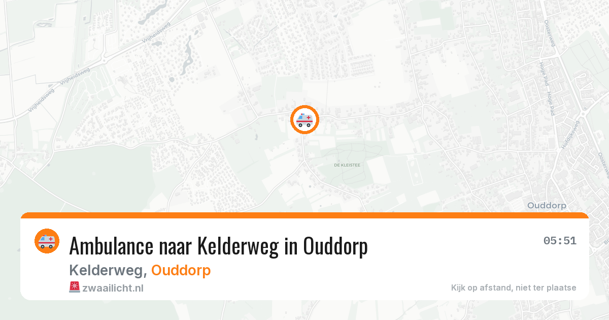 Ambulance naar Kelderweg in Ouddorp — 24 mei 2026