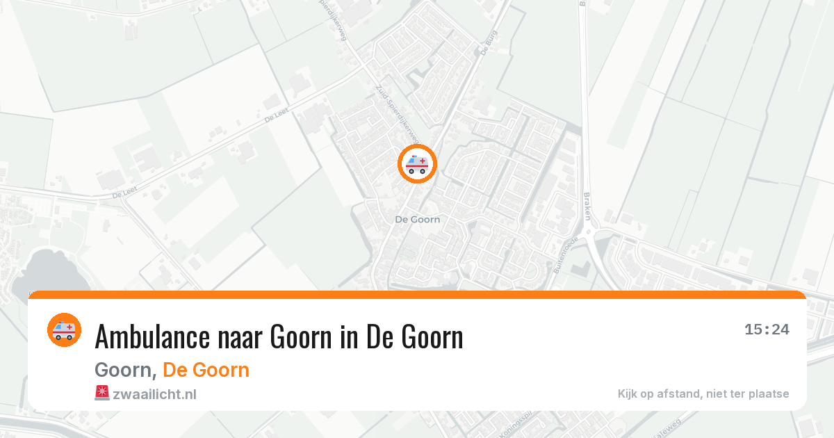 Ambulance naar Goorn in De Goorn — 22 jul 2026