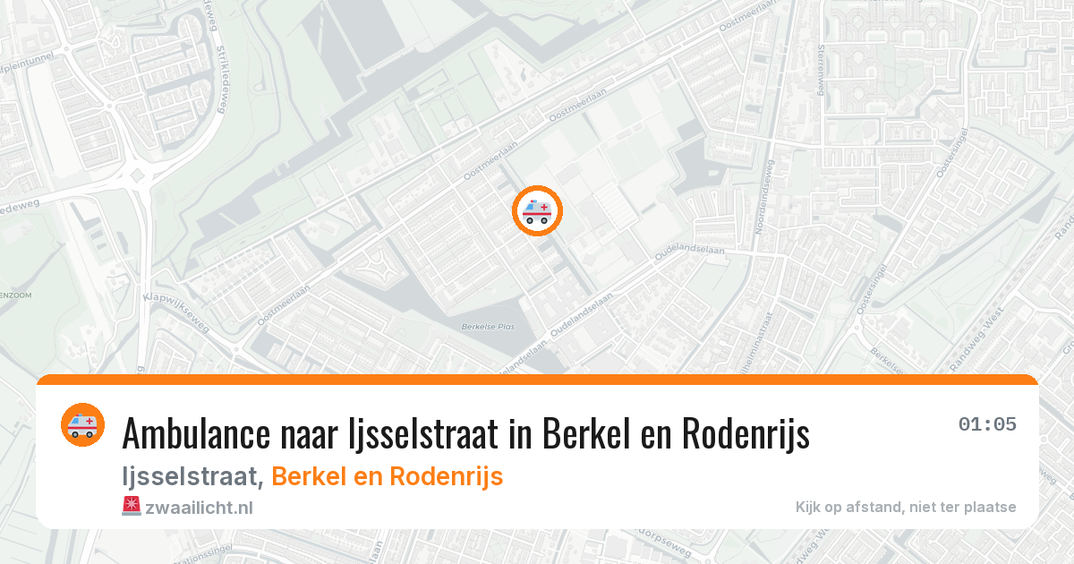 Ambulance naar Ijsselstraat in Berkel en Rodenrijs — 12 apr 2026