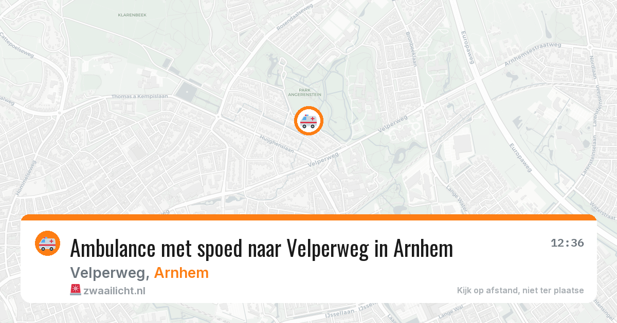 Ambulance met spoed naar Velperweg in Arnhem — 11 mrt 2026