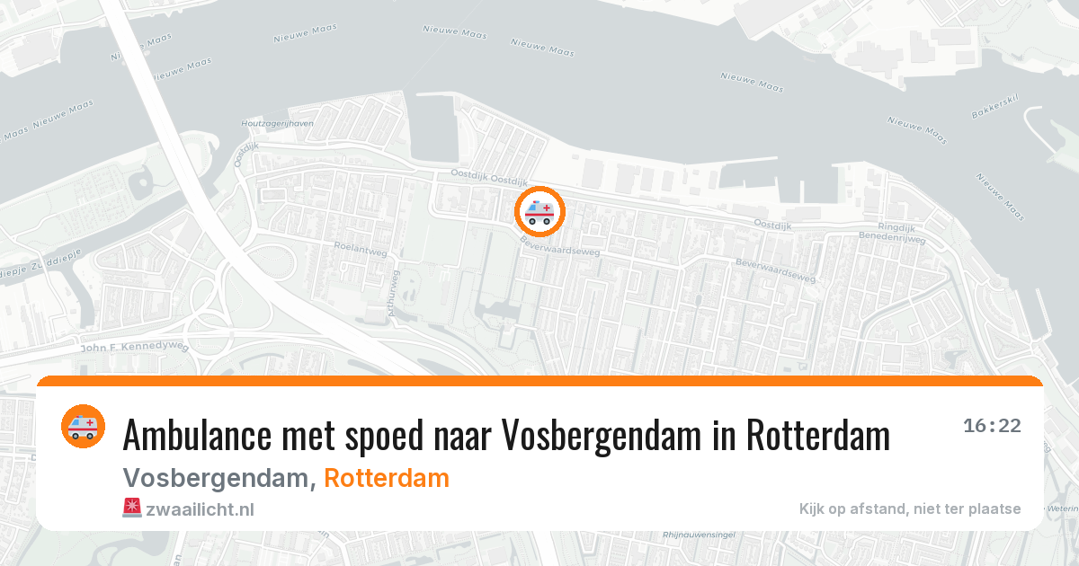 Ambulance met spoed naar Vosbergendam in Rotterdam — 11 mrt 2026