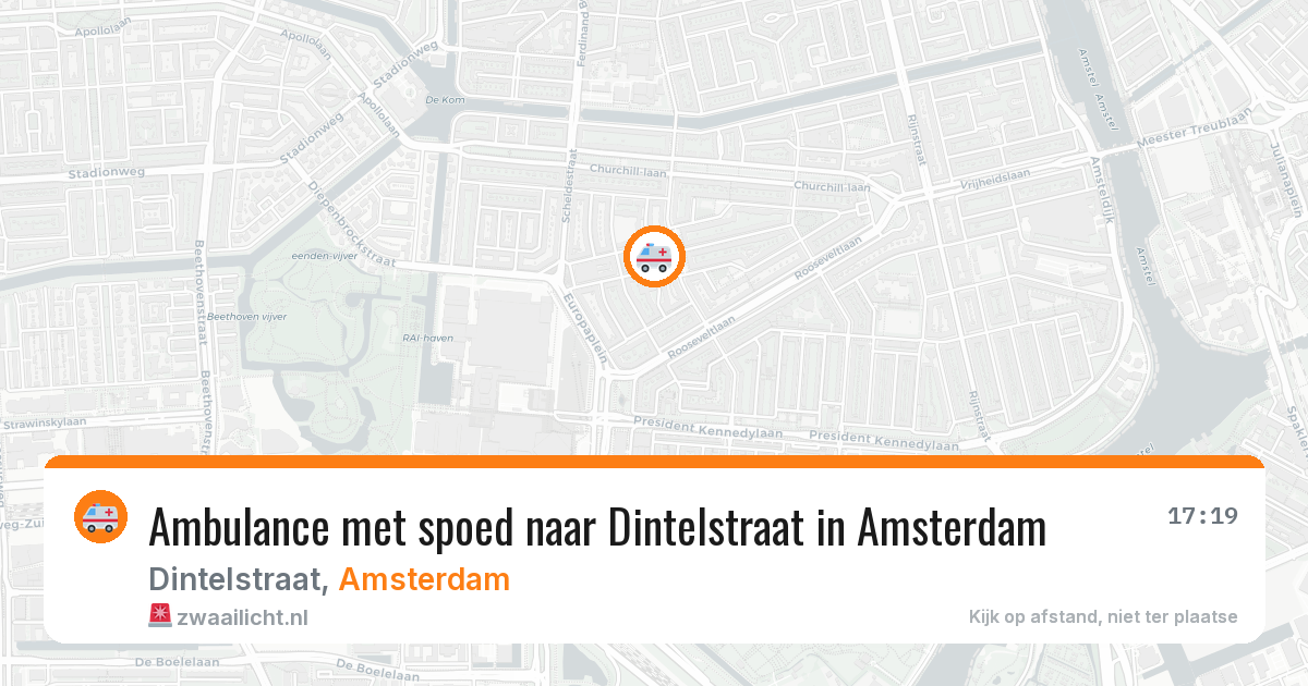Ambulance met spoed naar Dintelstraat in Amsterdam — 6 apr 2026