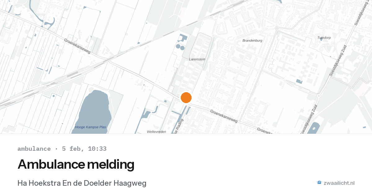 Ambulance melding — 5 feb 2026