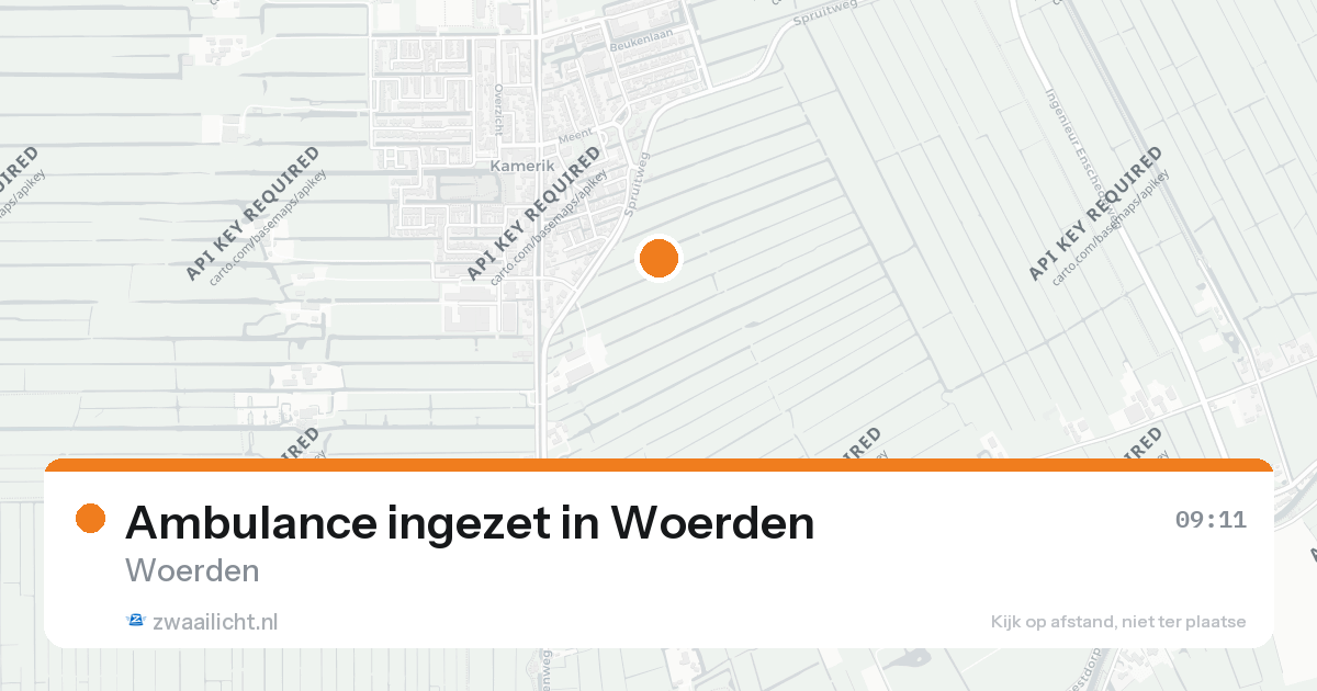 Ambulance ingezet in Woerden — 26 aug 2026