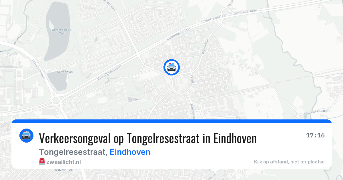 Verkeersongeval op Tongelresestraat in Eindhoven — 21 jun 2026