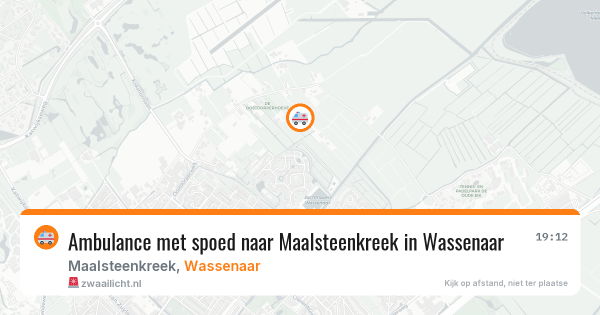 Ambulance met spoed naar Maalsteenkreek in Wassenaar — 27 mei 2026
