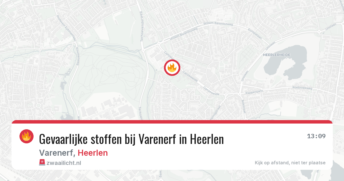 Gevaarlijke stoffen bij Varenerf in Heerlen — 24 jun 2026