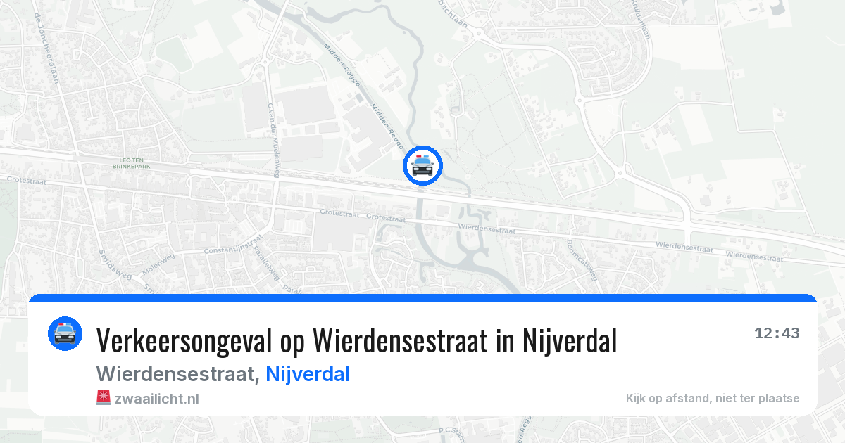 Verkeersongeval op Wierdensestraat in Nijverdal — 17 apr 2026