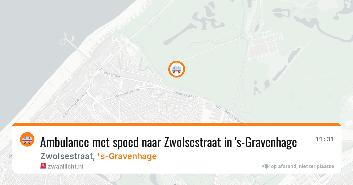 Ambulance met spoed naar Zwolsestraat in 's-Gravenhage — 30 mei 2026
