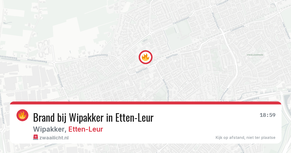 Brand bij Wipakker in Etten-Leur — 18 jun 2026