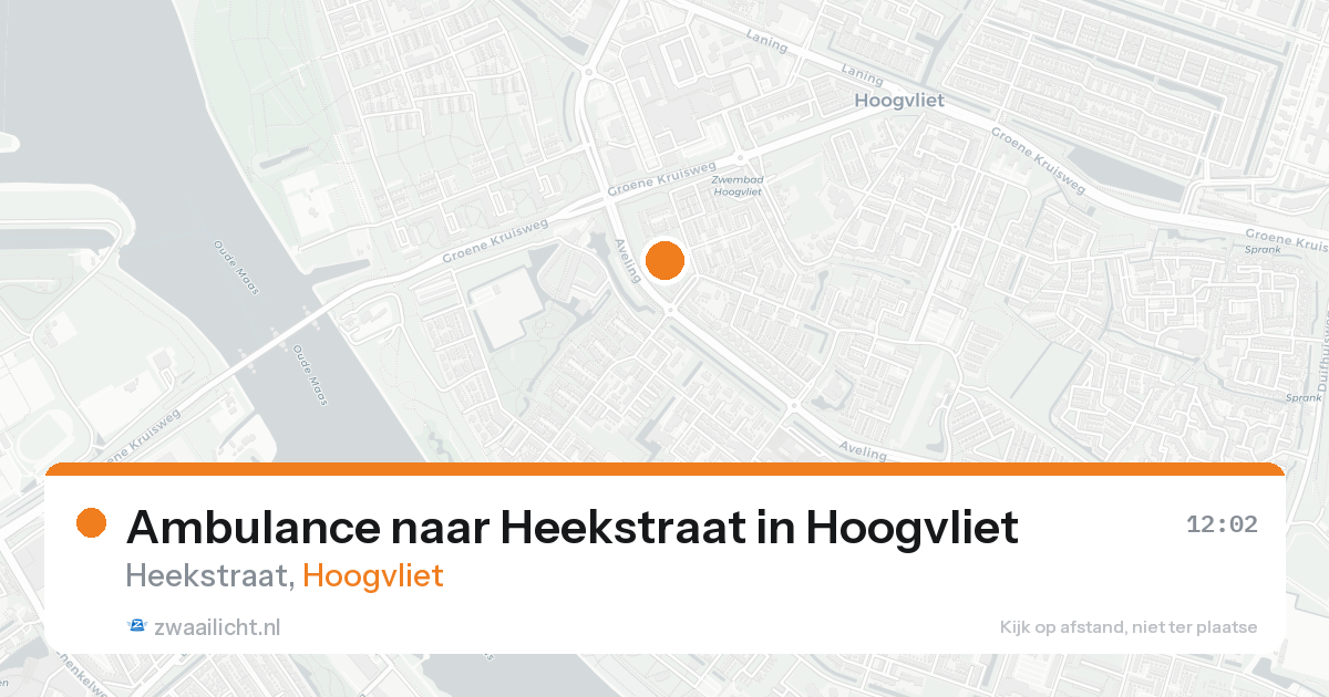 Ambulance naar Heekstraat in Hoogvliet — 19 aug 2026