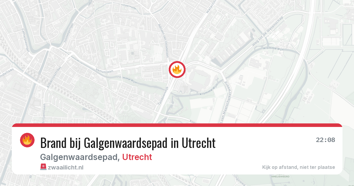 Brand bij Galgenwaardsepad in Utrecht — 15 feb 2026