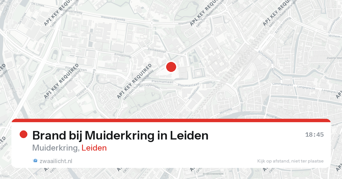 Brand bij Muiderkring in Leiden — 25 feb 2026