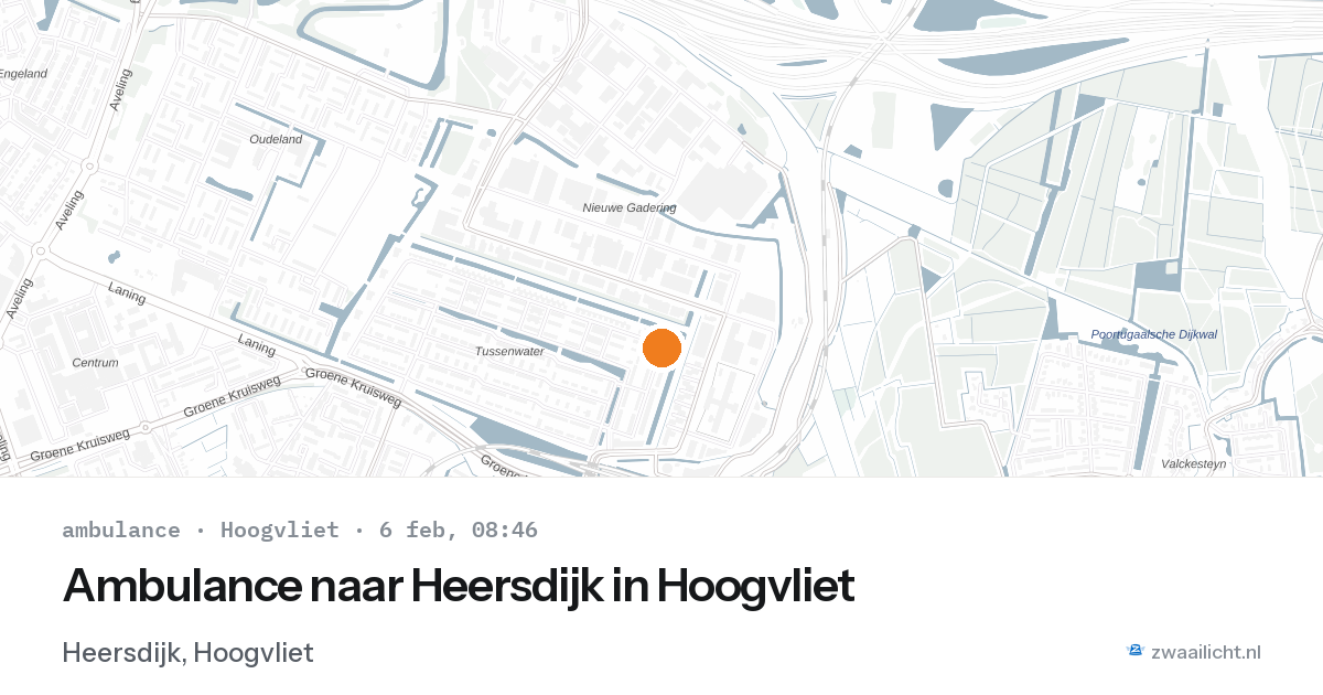 Ambulance naar Heersdijk in Hoogvliet — 6 feb 2026