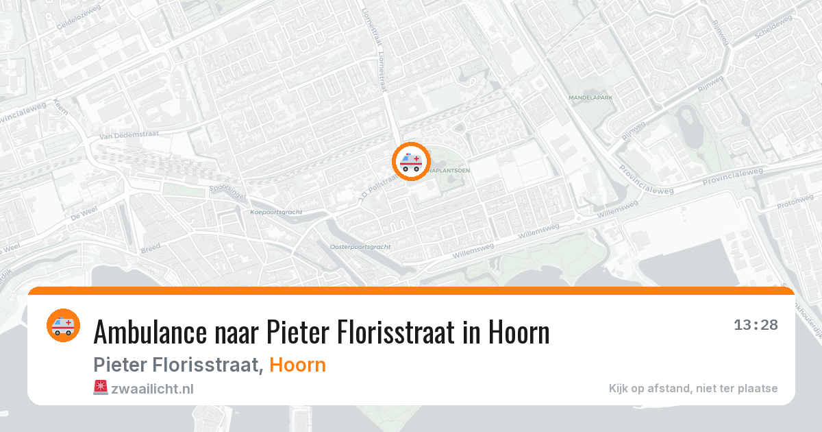Ambulance naar Pieter Florisstraat in Hoorn — 19 jun 2026